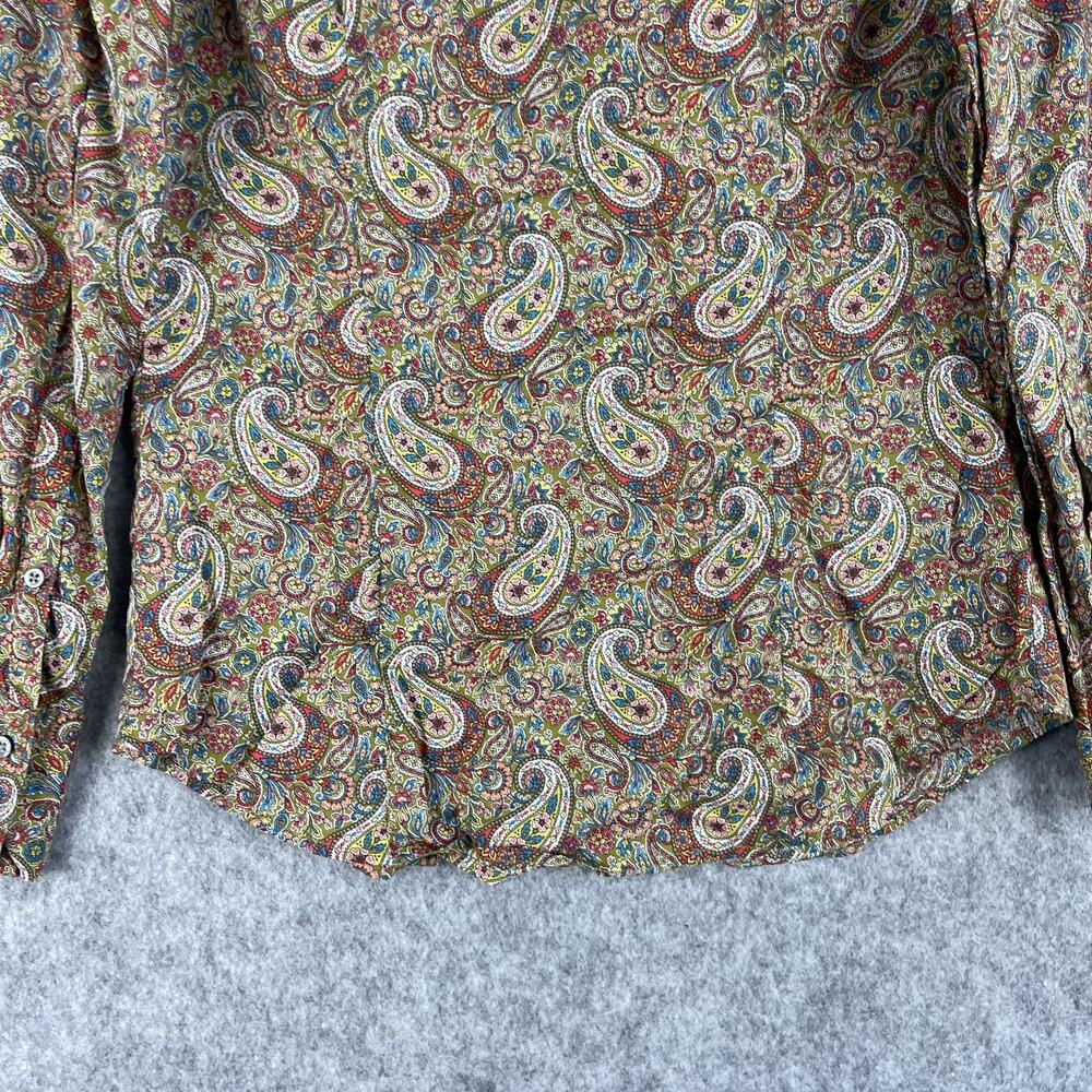 J. Crew Slim Perfect Shirt Liberty Lee Manor Paisley Womens 2 Button Up Cotton - Picture 13 of 15